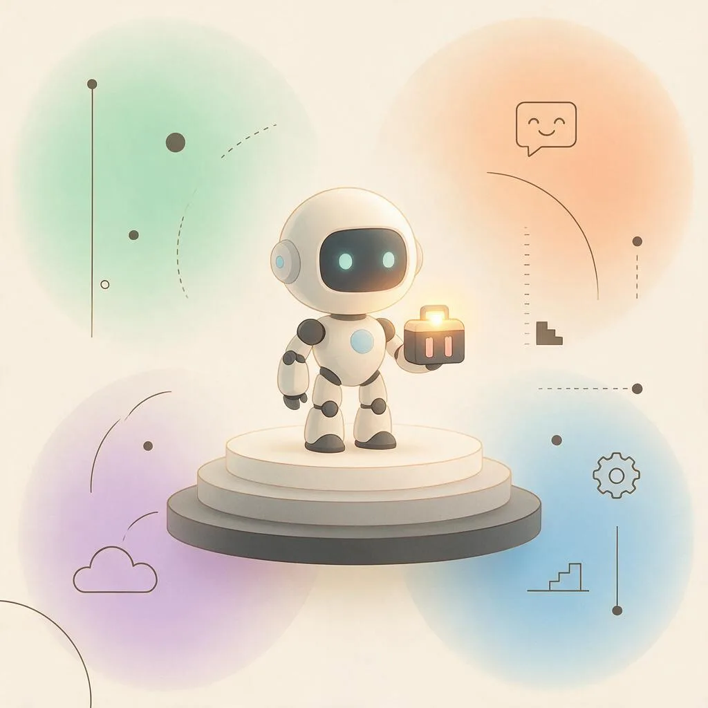 企业 AI Agent插画
